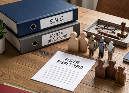 Regime forfetario: partecipazione in S.n.c. e causa ostativa