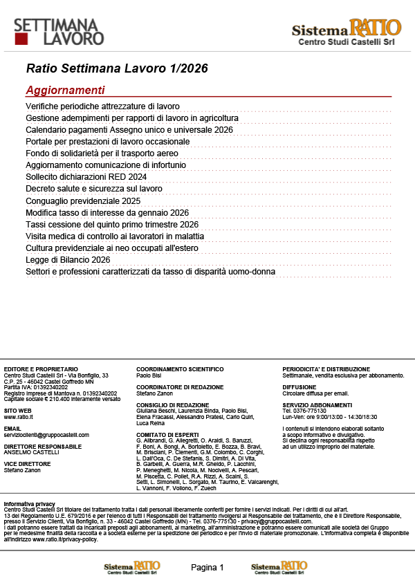Settimana Lavoro